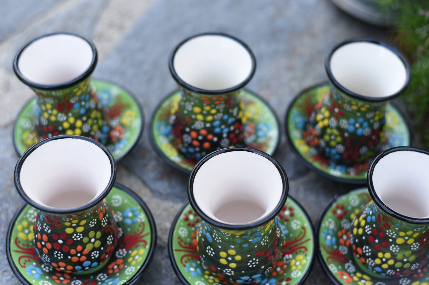 Handmade Turkish Ceramic Teacups