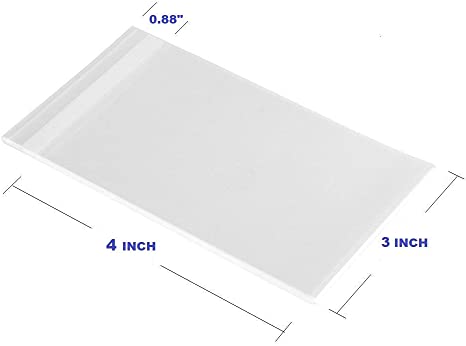 Clear 3"x 4" Self adhesive Favor Bags-100ct