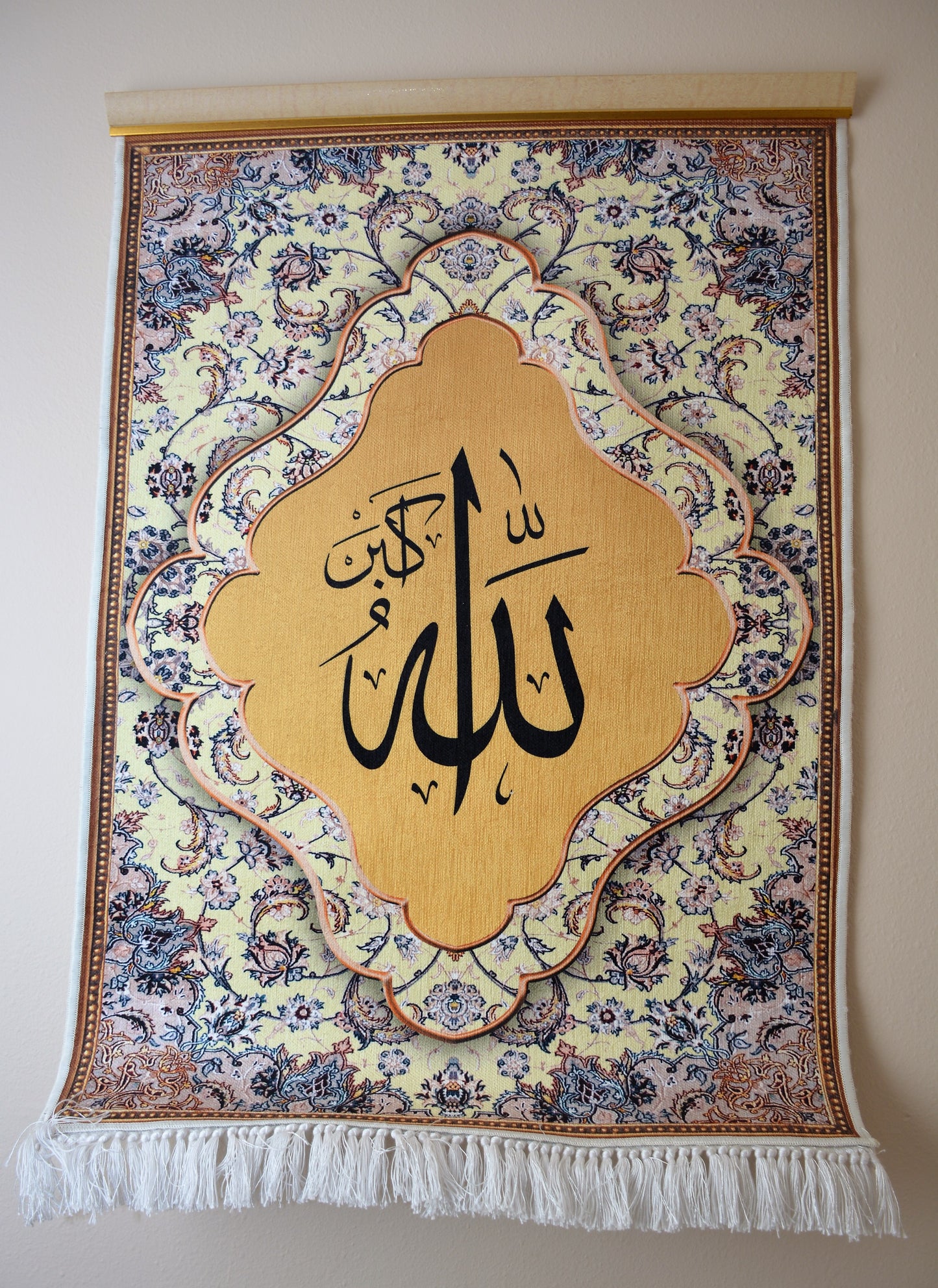 Large: Wall hanging Tapestry- Islamic Rug with tassels