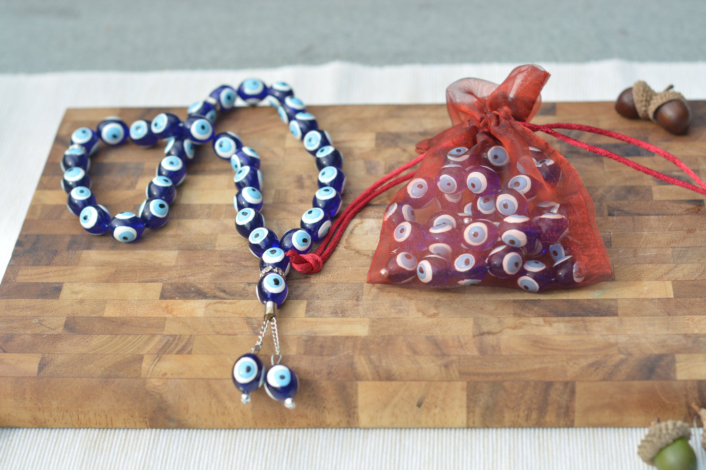 Evil Eye Prayer Beads (Plastic)