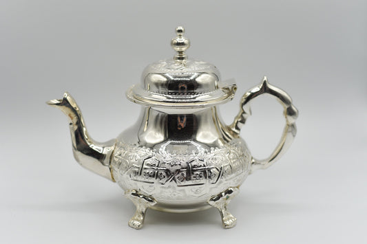 Moroccan traditional Handmade Silver Teapot  Large Size *THREE STYLES*