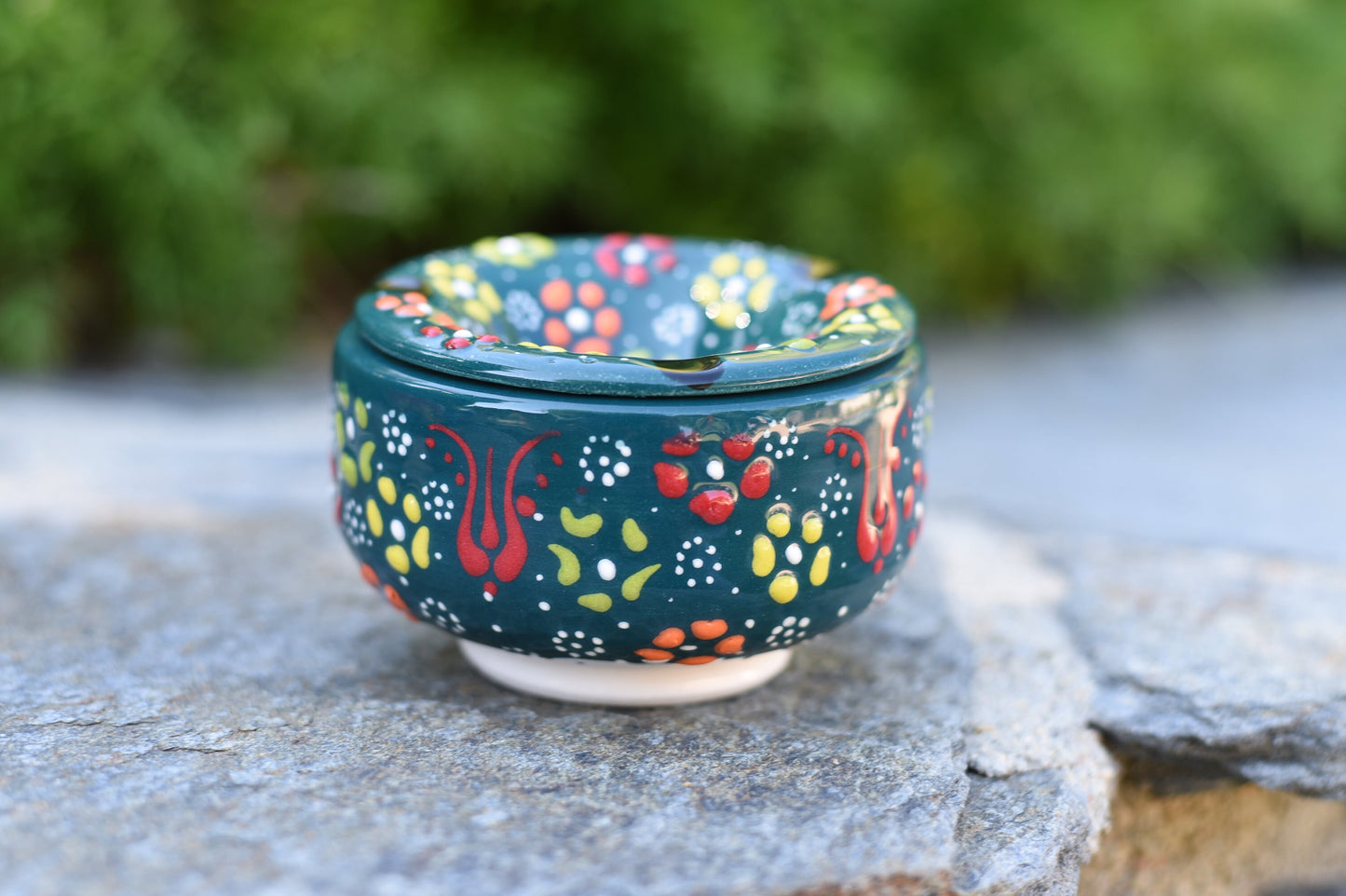 Beautiful Ceramic Ash Tray, Elegant Turkish design