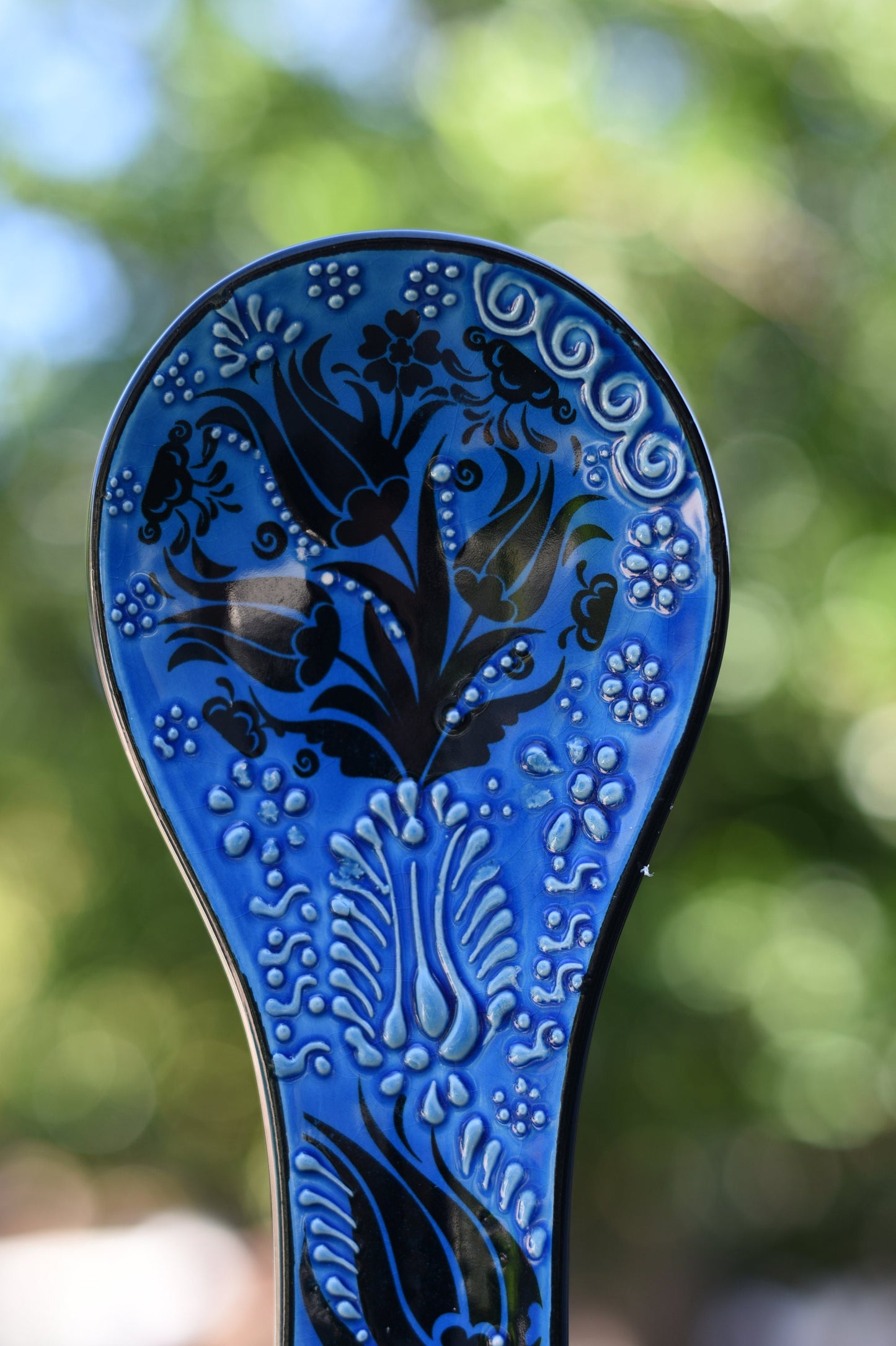 Turkish Handmade Large Ceramic Spoon Holder