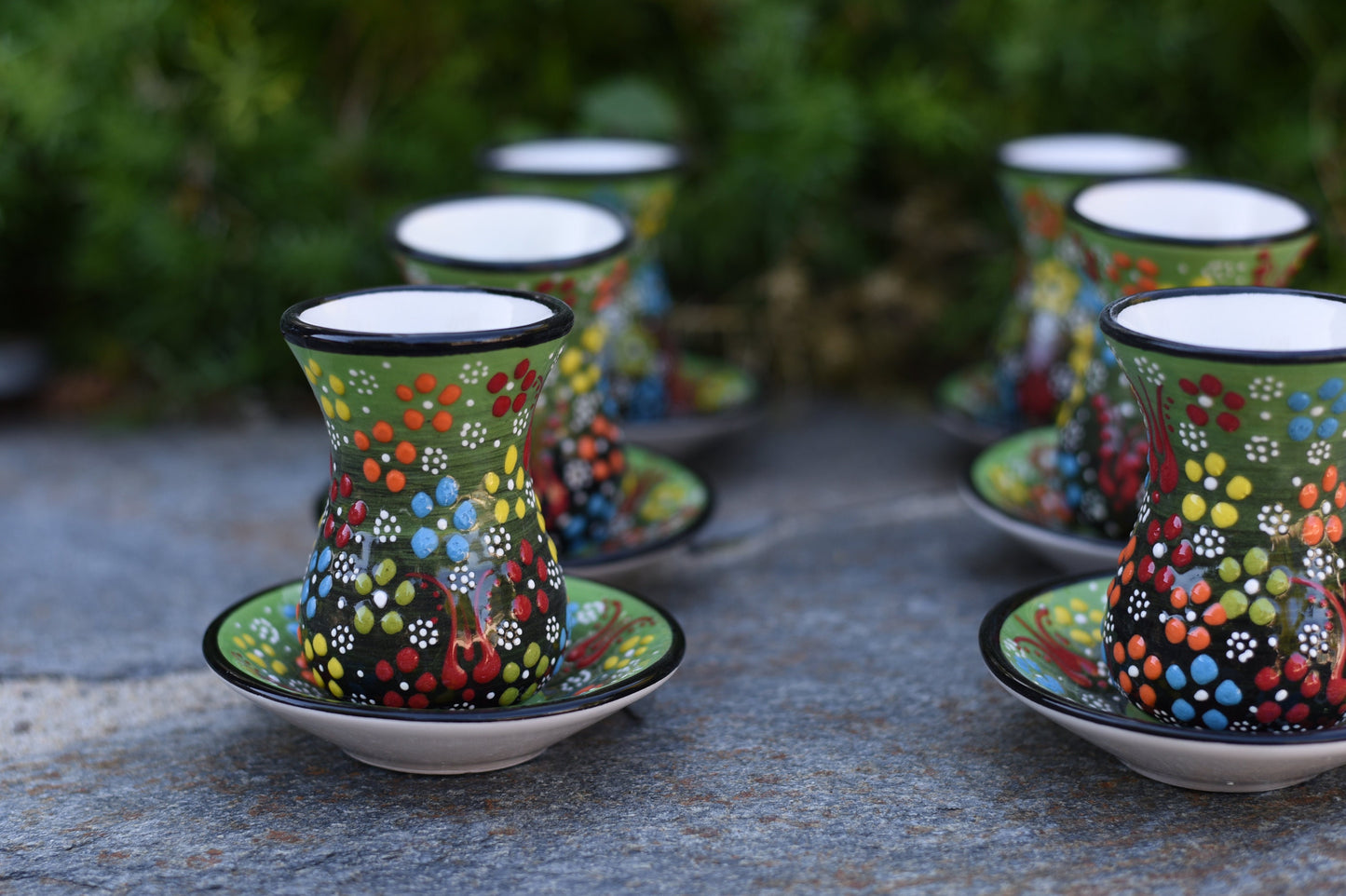 Handmade Turkish Ceramic Teacups